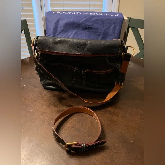 Dooney & Bourke Black Leather Crossbody Bag - Picture 3 of 13